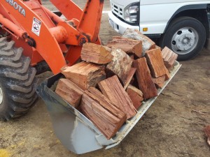 Firewood Loader Scoop - Rockingham Soils