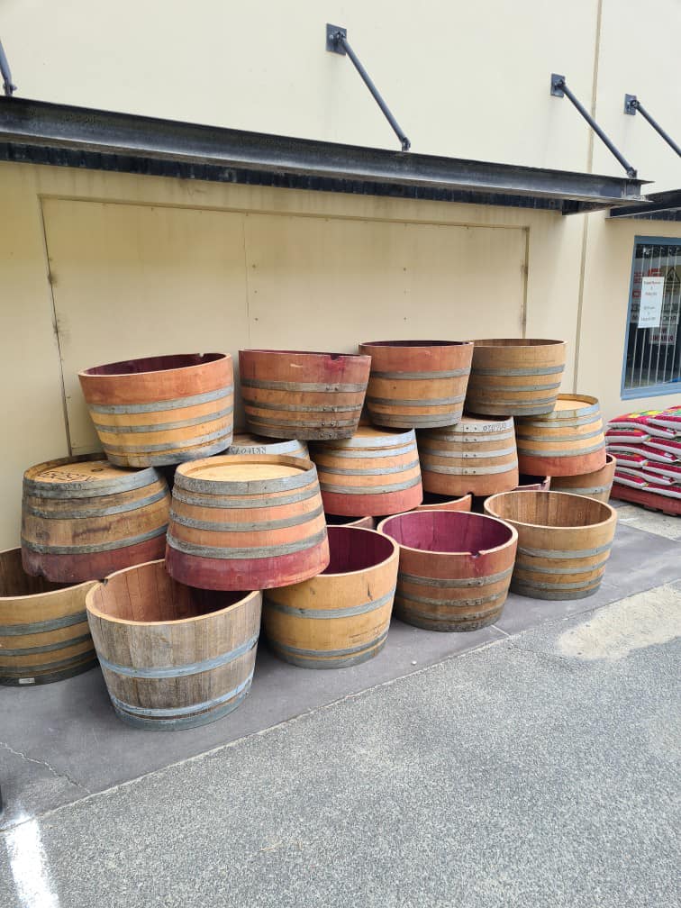Wine Barrels Rockingham Soils and Garden Supplies